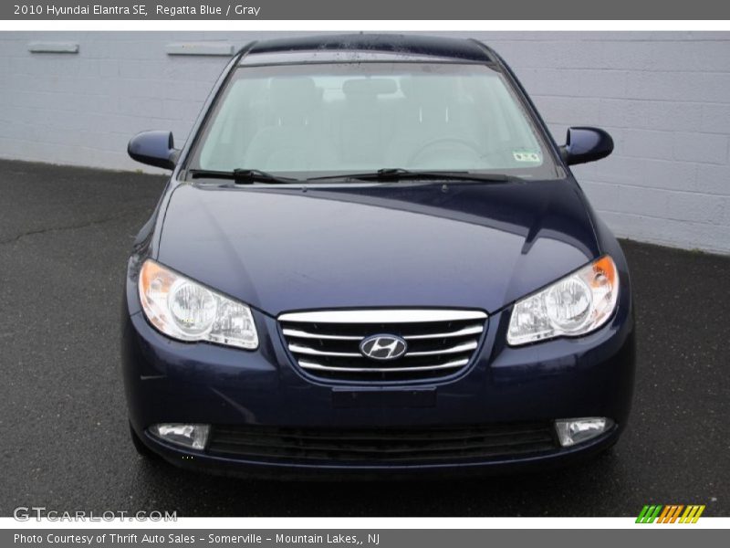 Regatta Blue / Gray 2010 Hyundai Elantra SE