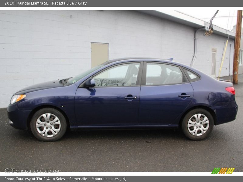 Regatta Blue / Gray 2010 Hyundai Elantra SE