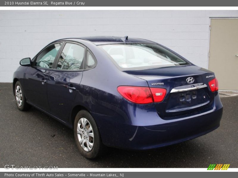 Regatta Blue / Gray 2010 Hyundai Elantra SE