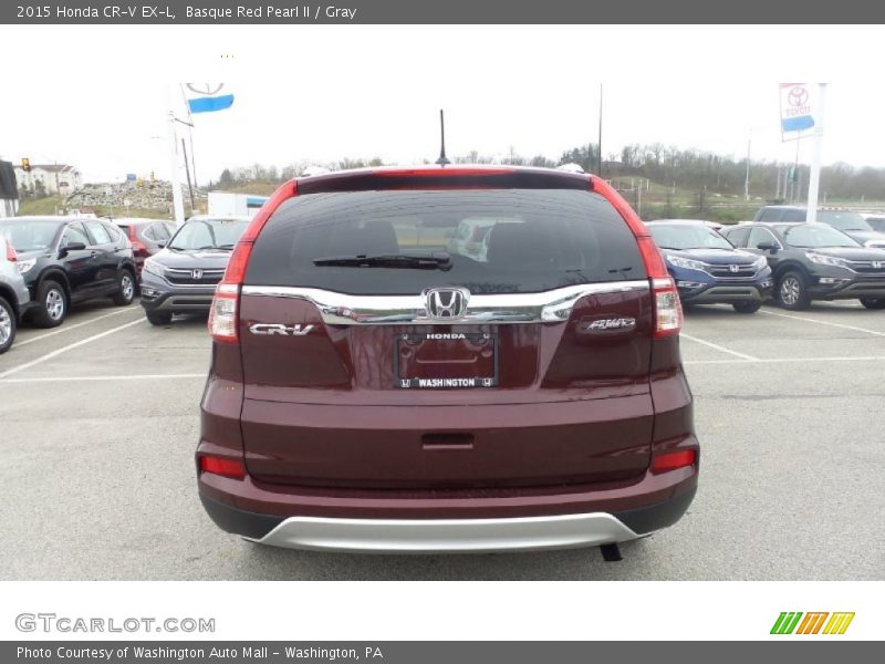 Basque Red Pearl II / Gray 2015 Honda CR-V EX-L