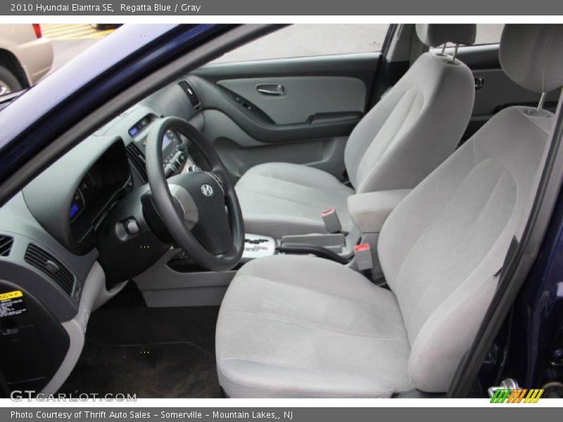 Regatta Blue / Gray 2010 Hyundai Elantra SE