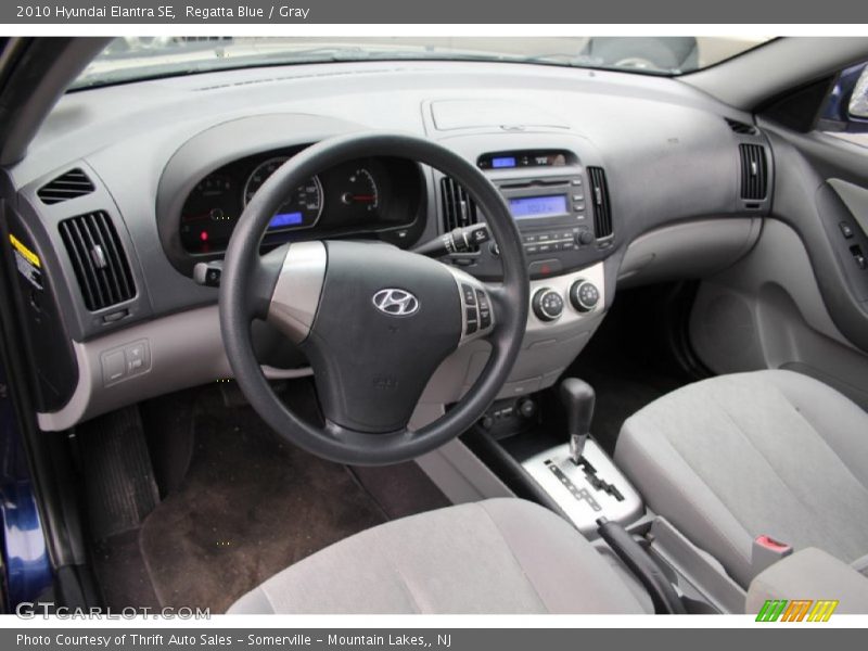 Regatta Blue / Gray 2010 Hyundai Elantra SE