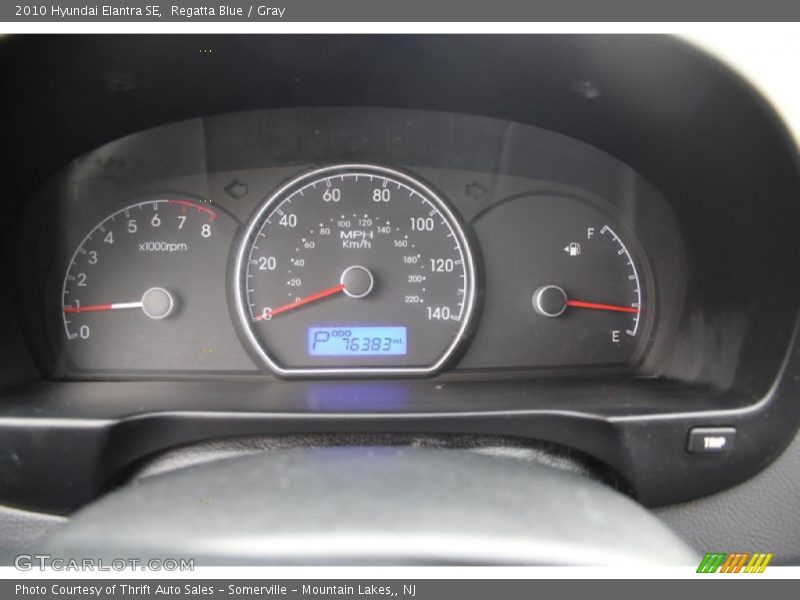 Regatta Blue / Gray 2010 Hyundai Elantra SE