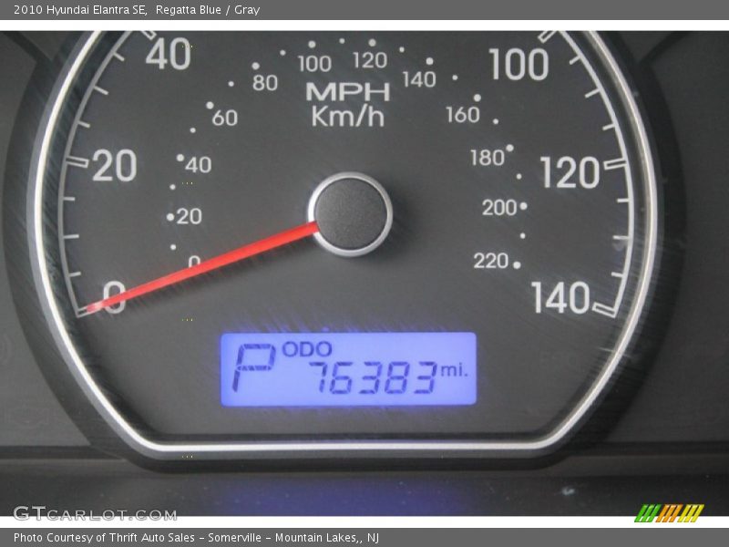 Regatta Blue / Gray 2010 Hyundai Elantra SE