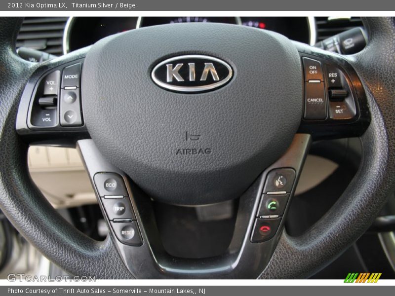 Titanium Silver / Beige 2012 Kia Optima LX