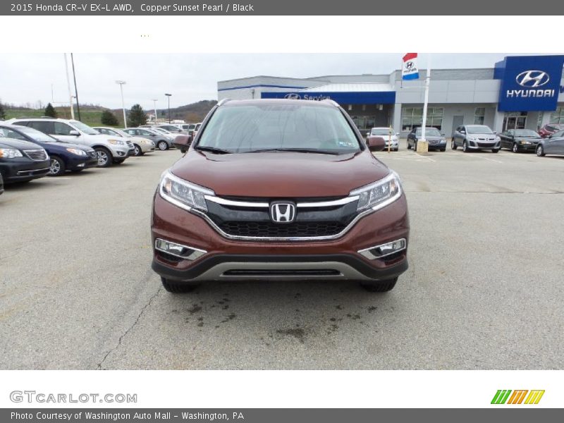 Copper Sunset Pearl / Black 2015 Honda CR-V EX-L AWD