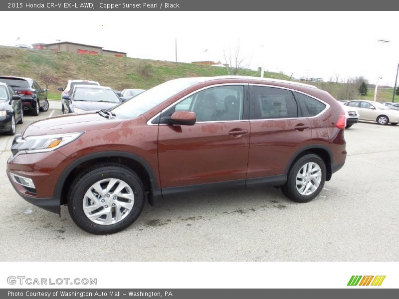 Copper Sunset Pearl / Black 2015 Honda CR-V EX-L AWD