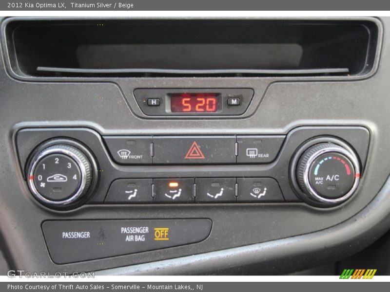 Titanium Silver / Beige 2012 Kia Optima LX