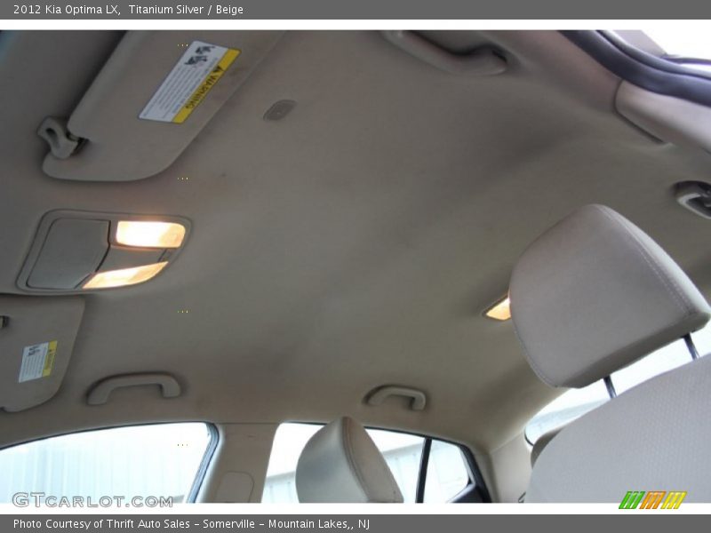 Titanium Silver / Beige 2012 Kia Optima LX