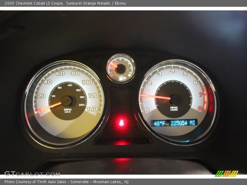 Sunburst Orange Metallic / Ebony 2005 Chevrolet Cobalt LS Coupe
