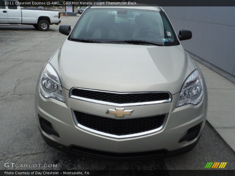 Gold Mist Metallic / Light Titanium/Jet Black 2011 Chevrolet Equinox LS AWD
