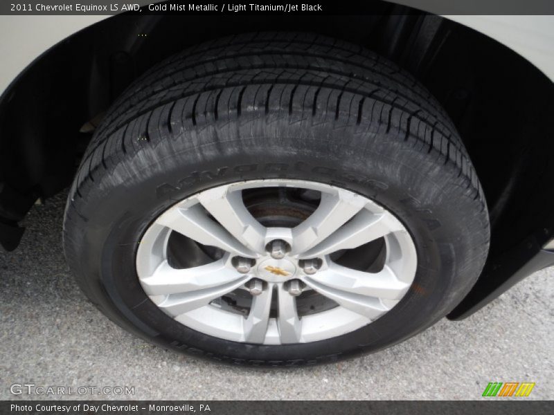 Gold Mist Metallic / Light Titanium/Jet Black 2011 Chevrolet Equinox LS AWD