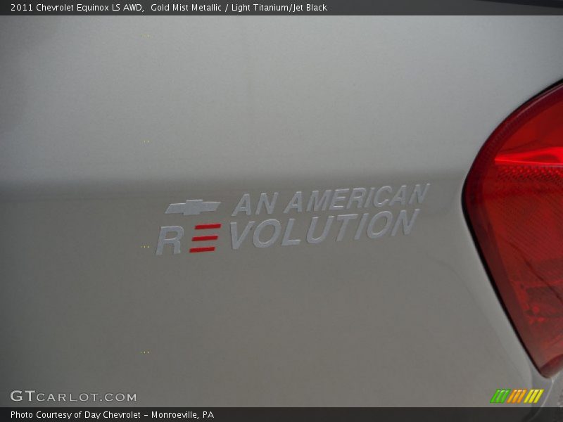 Gold Mist Metallic / Light Titanium/Jet Black 2011 Chevrolet Equinox LS AWD