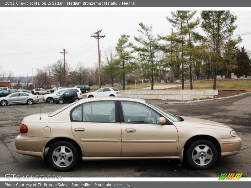 Medium Bronzemist Metallic / Neutral 2002 Chevrolet Malibu LS Sedan