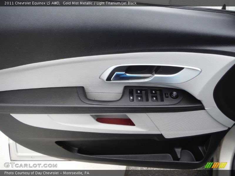 Gold Mist Metallic / Light Titanium/Jet Black 2011 Chevrolet Equinox LS AWD