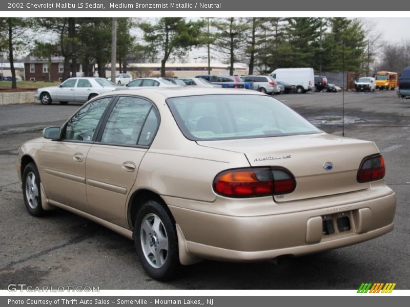 Medium Bronzemist Metallic / Neutral 2002 Chevrolet Malibu LS Sedan