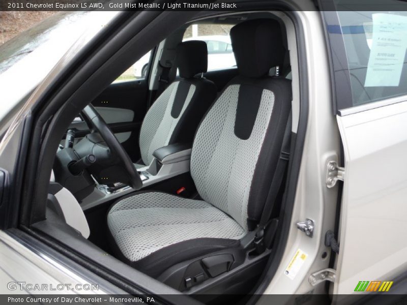 Gold Mist Metallic / Light Titanium/Jet Black 2011 Chevrolet Equinox LS AWD