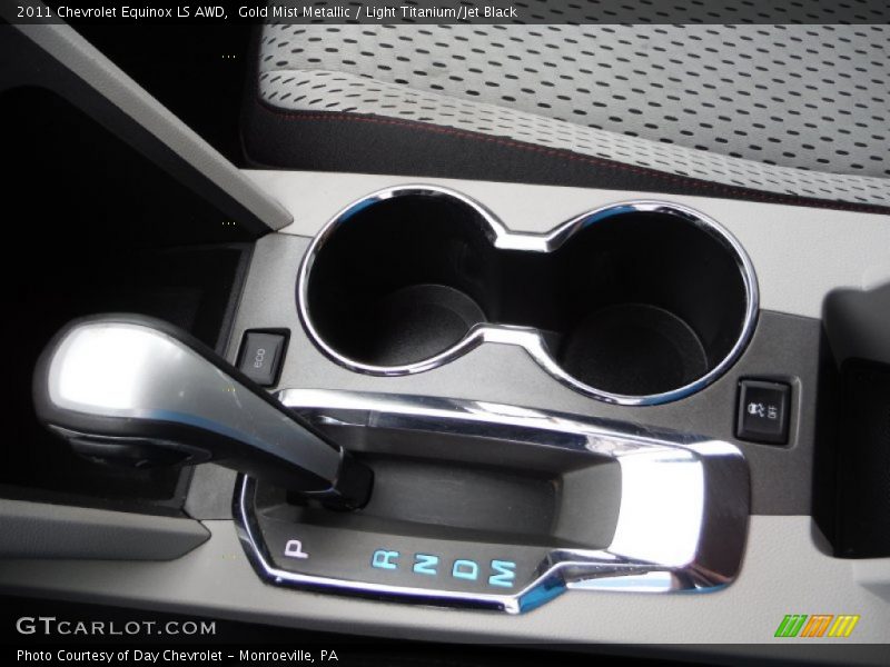 Gold Mist Metallic / Light Titanium/Jet Black 2011 Chevrolet Equinox LS AWD