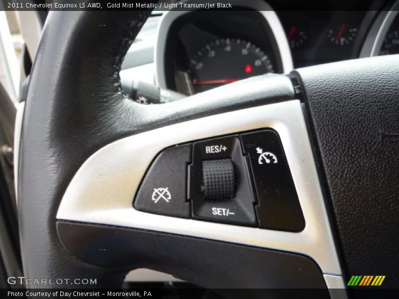 Gold Mist Metallic / Light Titanium/Jet Black 2011 Chevrolet Equinox LS AWD