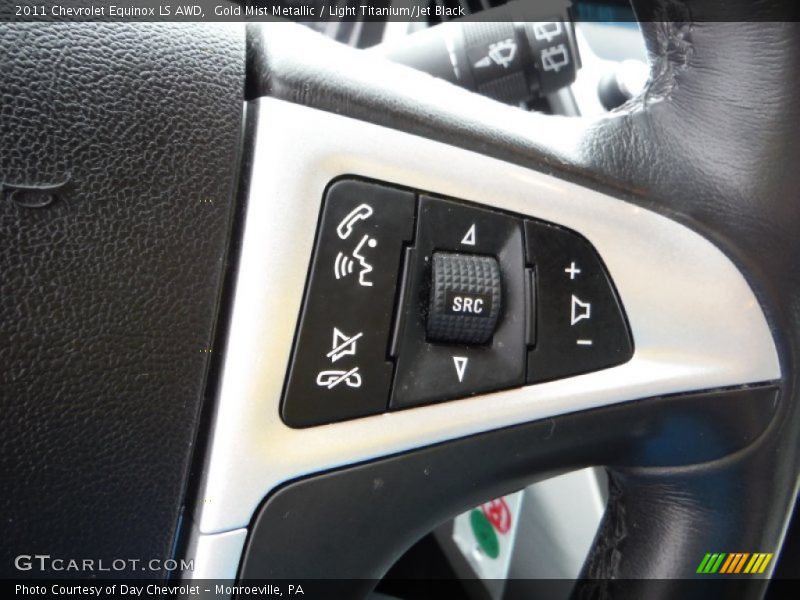 Gold Mist Metallic / Light Titanium/Jet Black 2011 Chevrolet Equinox LS AWD