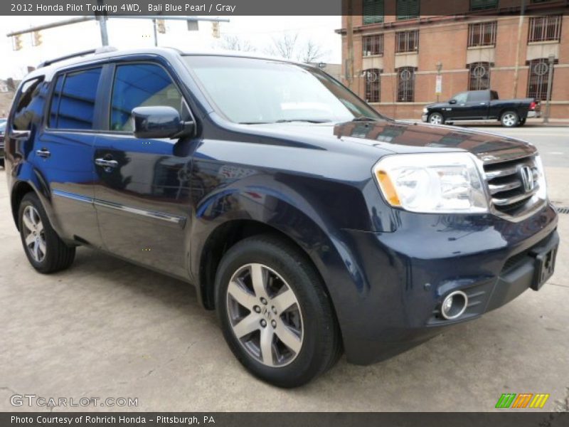 Bali Blue Pearl / Gray 2012 Honda Pilot Touring 4WD