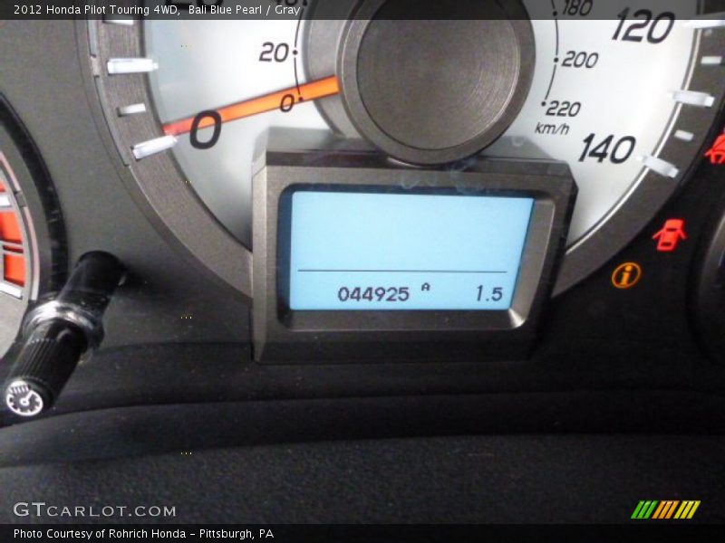 Bali Blue Pearl / Gray 2012 Honda Pilot Touring 4WD
