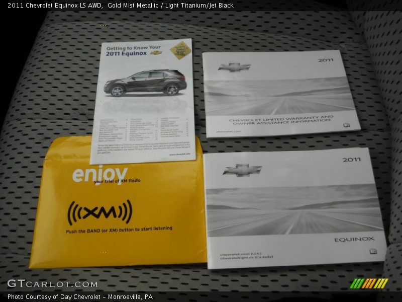 Gold Mist Metallic / Light Titanium/Jet Black 2011 Chevrolet Equinox LS AWD