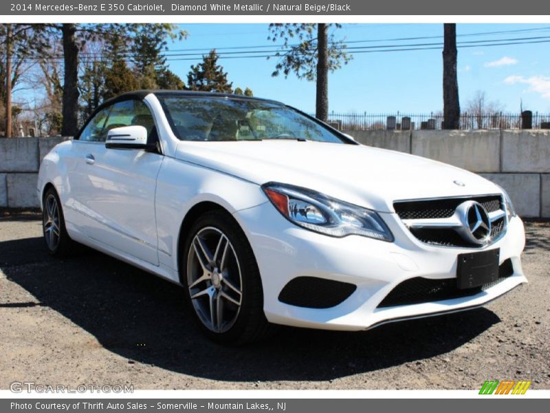 Diamond White Metallic / Natural Beige/Black 2014 Mercedes-Benz E 350 Cabriolet