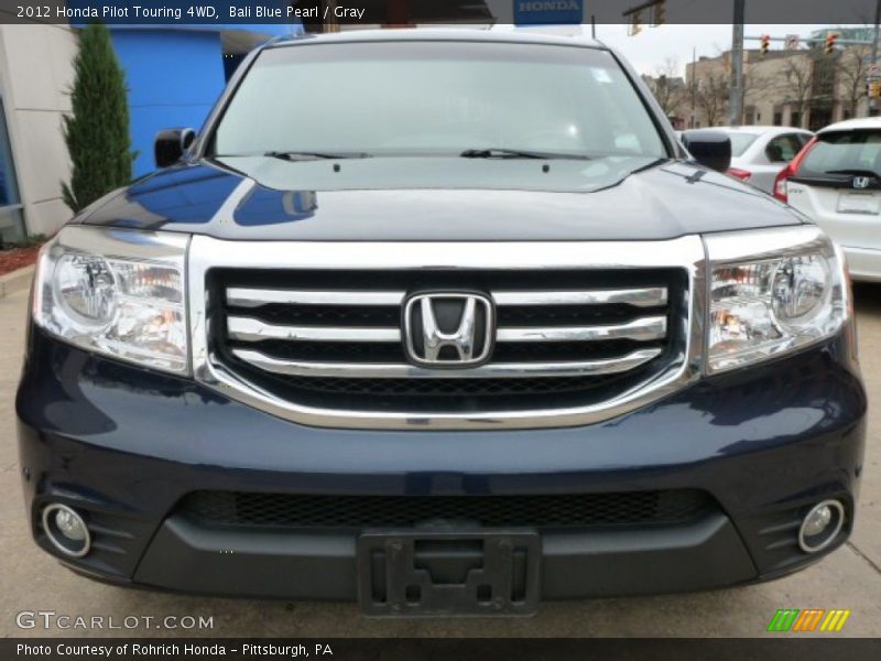 Bali Blue Pearl / Gray 2012 Honda Pilot Touring 4WD