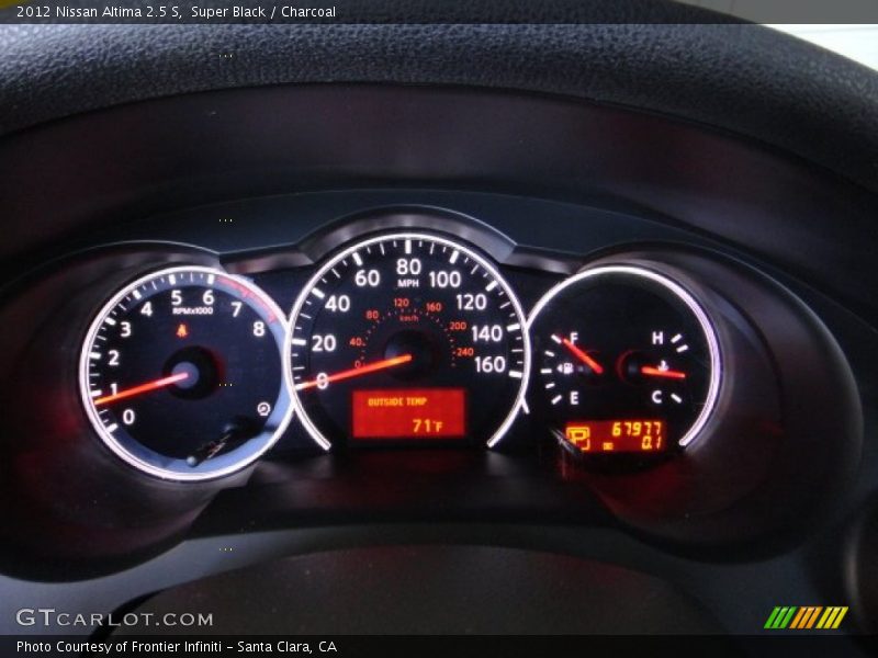 Super Black / Charcoal 2012 Nissan Altima 2.5 S