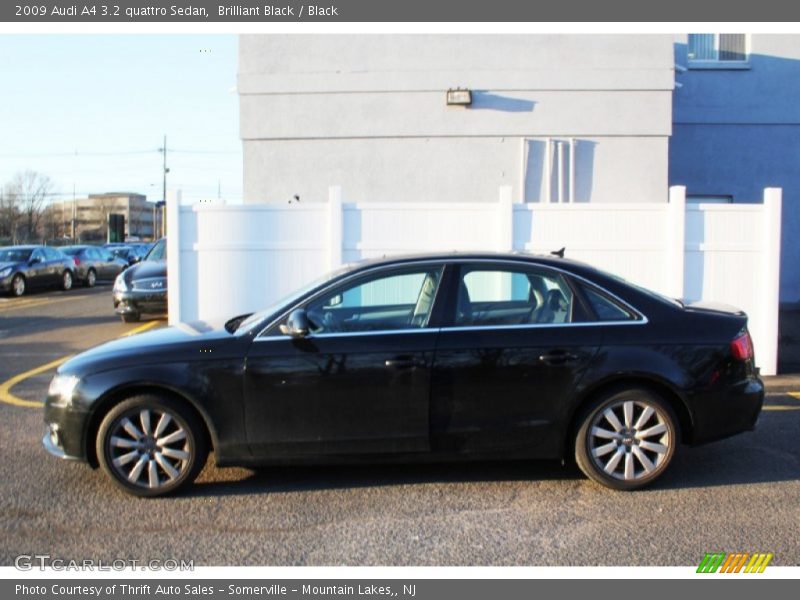 Brilliant Black / Black 2009 Audi A4 3.2 quattro Sedan