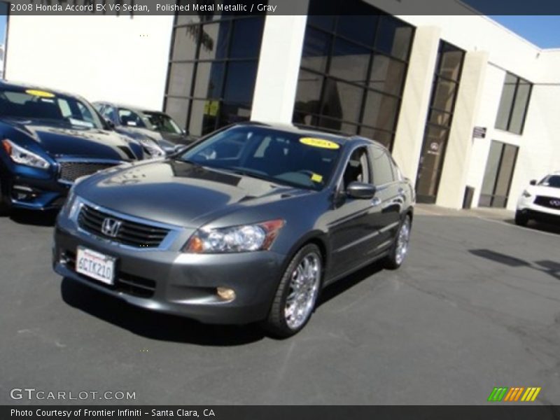 Polished Metal Metallic / Gray 2008 Honda Accord EX V6 Sedan