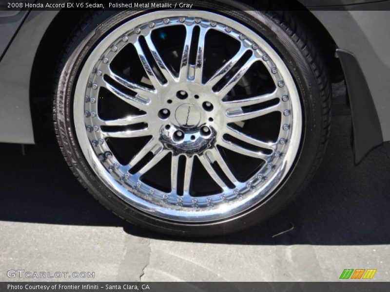 Polished Metal Metallic / Gray 2008 Honda Accord EX V6 Sedan