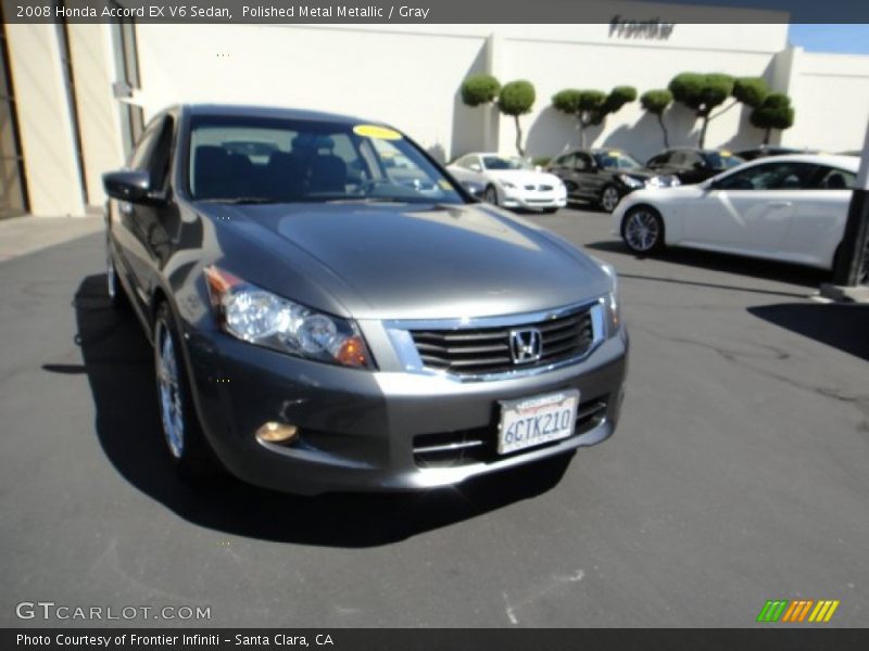 Polished Metal Metallic / Gray 2008 Honda Accord EX V6 Sedan