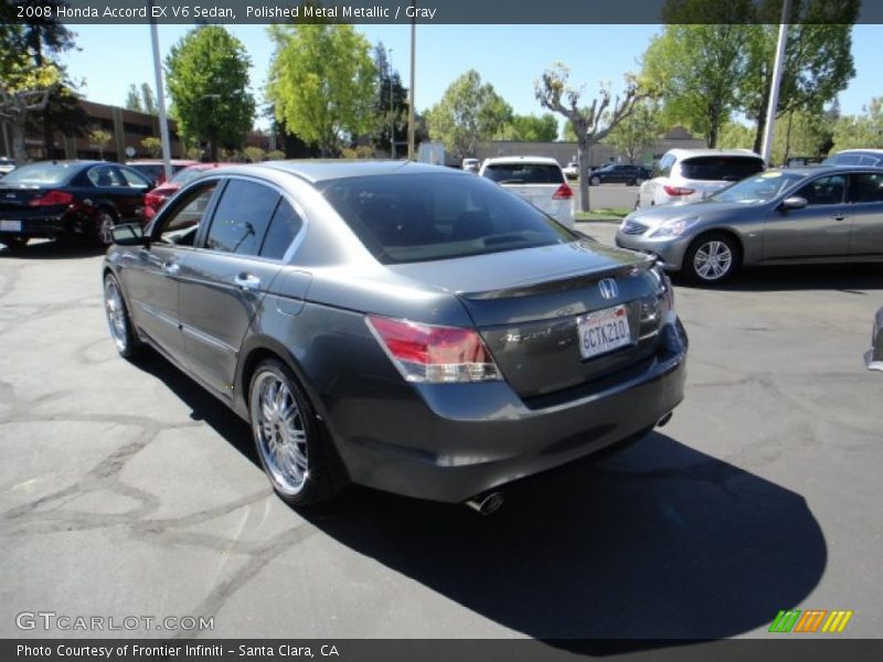 Polished Metal Metallic / Gray 2008 Honda Accord EX V6 Sedan