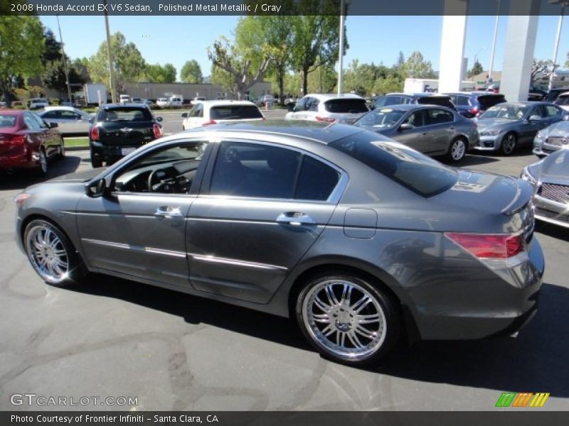 Polished Metal Metallic / Gray 2008 Honda Accord EX V6 Sedan