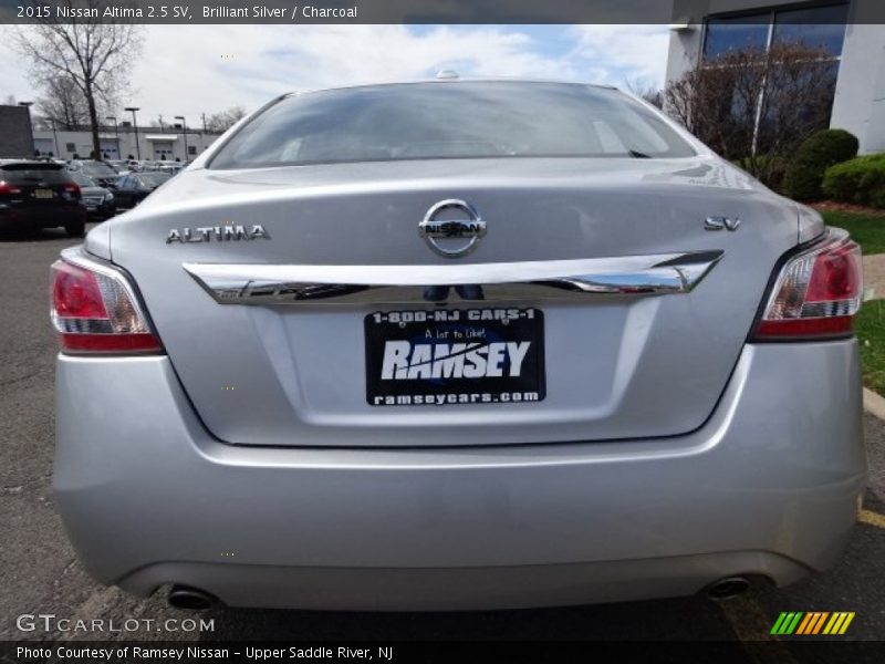 Brilliant Silver / Charcoal 2015 Nissan Altima 2.5 SV
