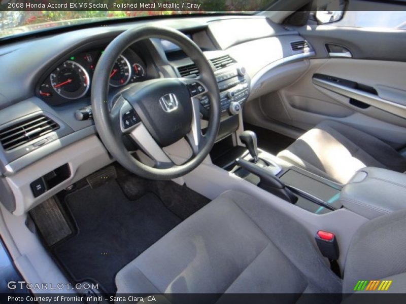 Polished Metal Metallic / Gray 2008 Honda Accord EX V6 Sedan