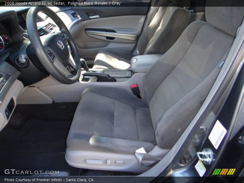 Polished Metal Metallic / Gray 2008 Honda Accord EX V6 Sedan