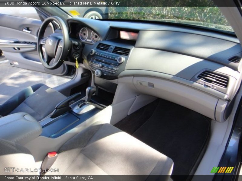 Polished Metal Metallic / Gray 2008 Honda Accord EX V6 Sedan