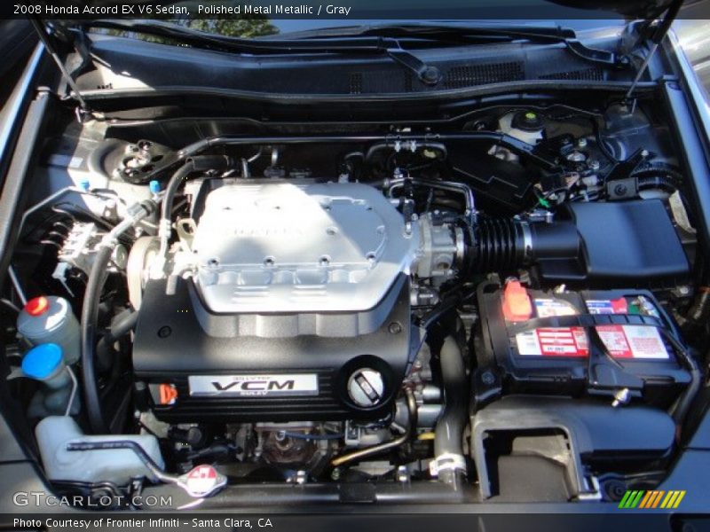 Polished Metal Metallic / Gray 2008 Honda Accord EX V6 Sedan