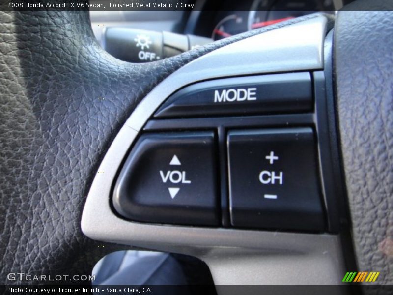 Polished Metal Metallic / Gray 2008 Honda Accord EX V6 Sedan