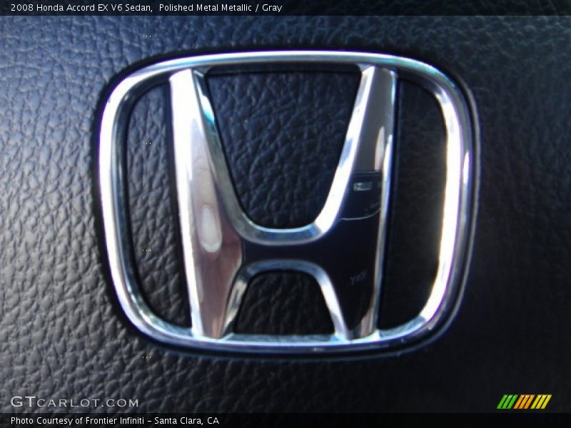 Polished Metal Metallic / Gray 2008 Honda Accord EX V6 Sedan
