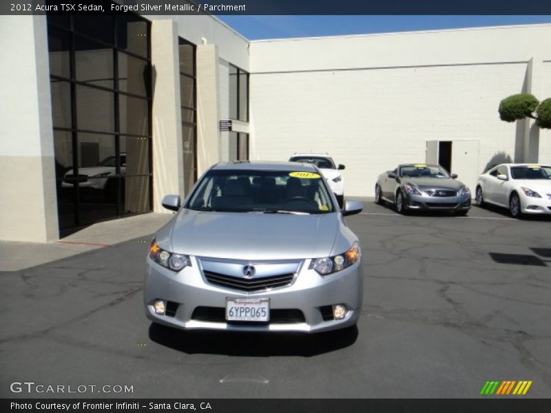 Forged Silver Metallic / Parchment 2012 Acura TSX Sedan