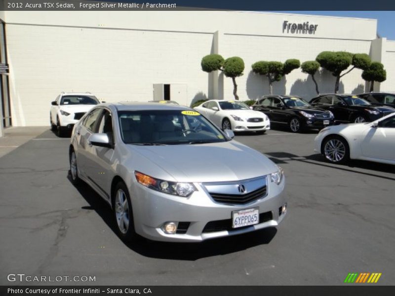 Forged Silver Metallic / Parchment 2012 Acura TSX Sedan