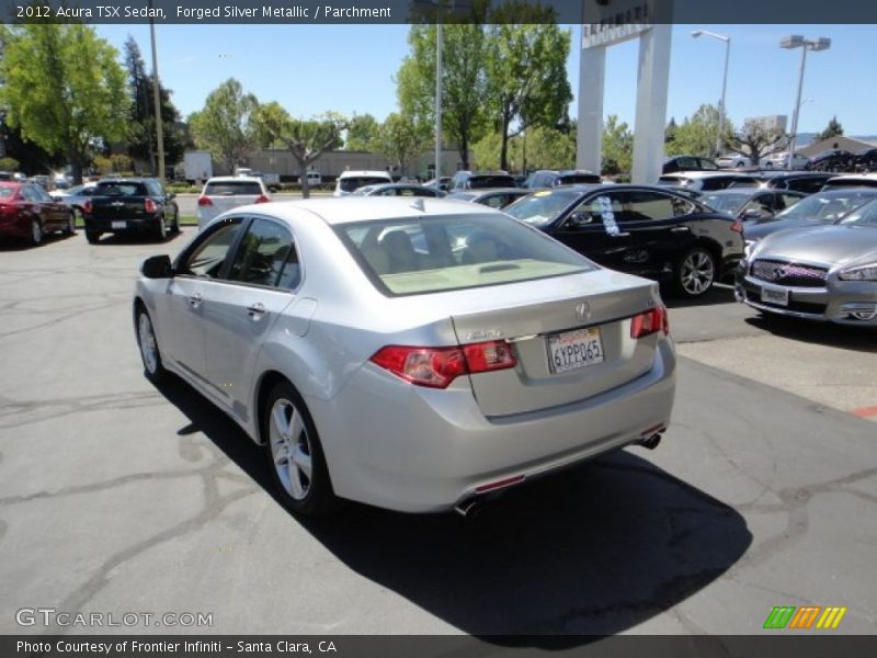 Forged Silver Metallic / Parchment 2012 Acura TSX Sedan