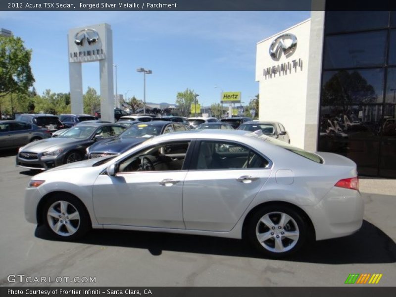 Forged Silver Metallic / Parchment 2012 Acura TSX Sedan