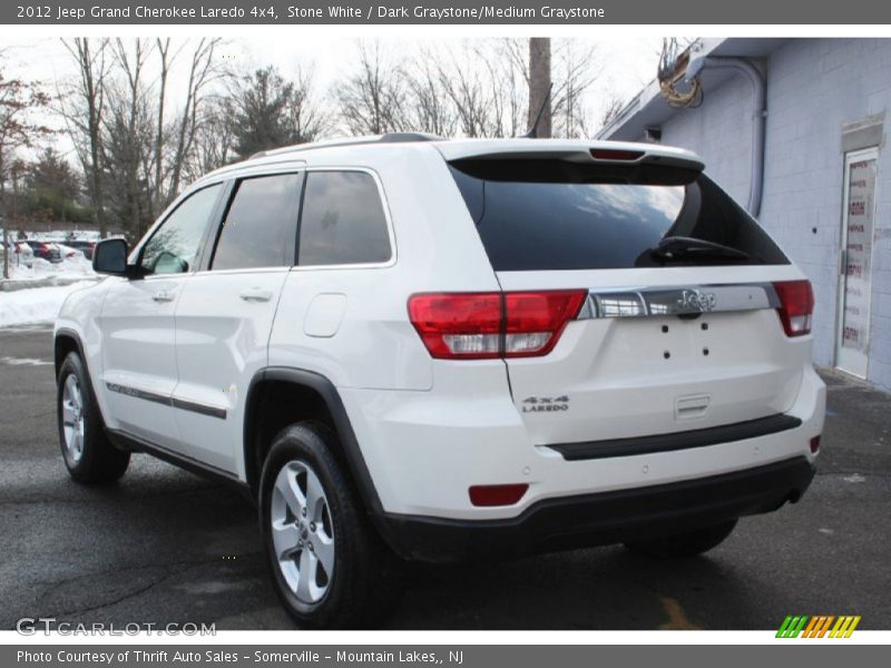 Stone White / Dark Graystone/Medium Graystone 2012 Jeep Grand Cherokee Laredo 4x4