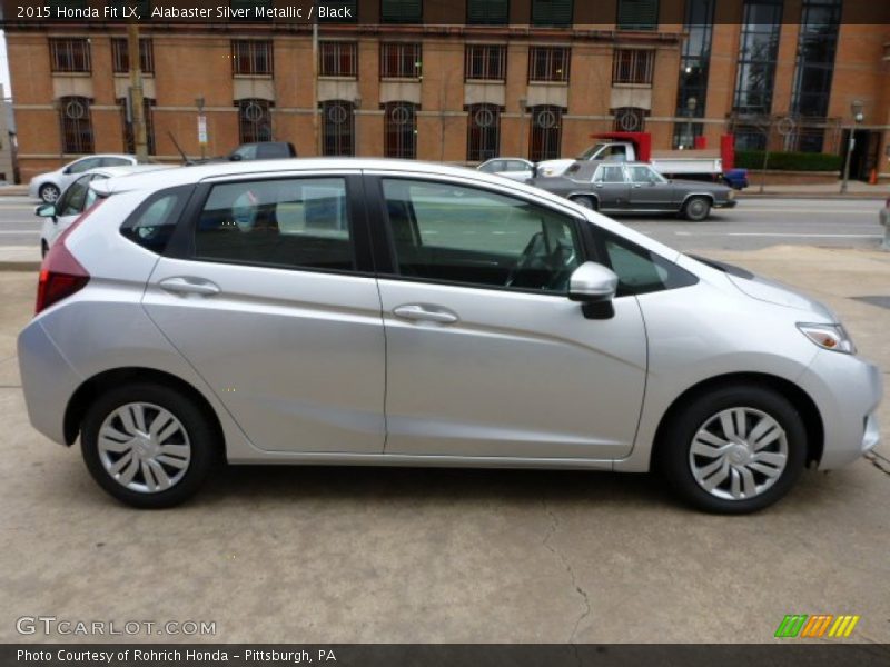 Alabaster Silver Metallic / Black 2015 Honda Fit LX