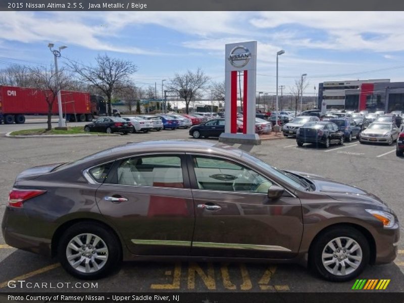 Java Metallic / Beige 2015 Nissan Altima 2.5 S
